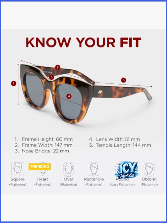 Le Specs Air Heart Cat Eye Sunglasses with Scratch-Resistant Lenses main image 7